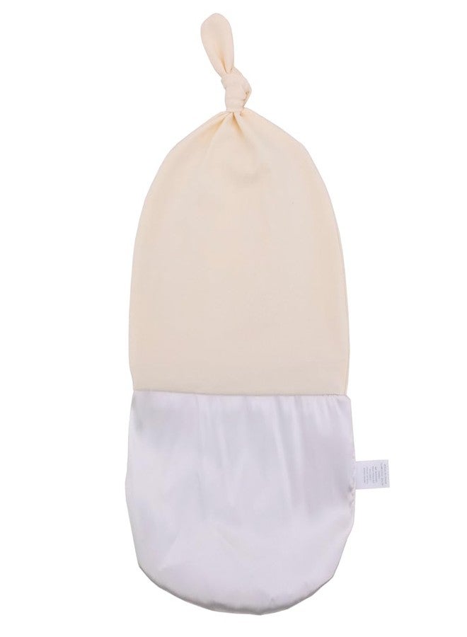 Sugarmelon Silky Satin Lined Newborn Hat Hair Care Knot Beanie Hats for Infant Baby Boys Girls Caps 0-6 Months (0-6M Orig Cream) - Image 5